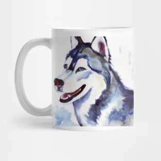 Siberian Husky Watercolor - Gift For Dog Lovers Mug